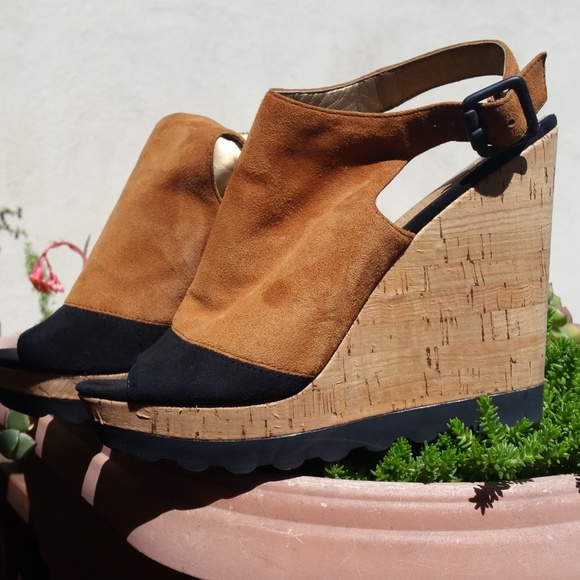 Sam Edelman, Platforms wedge in Suede Hostess pick - Picture 9 of 14
